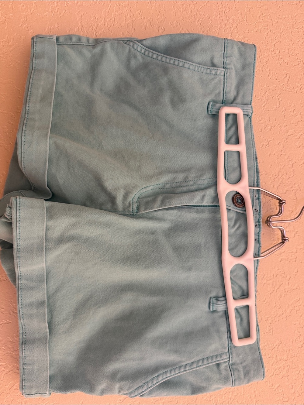 Light Aqua Cotton Shorts